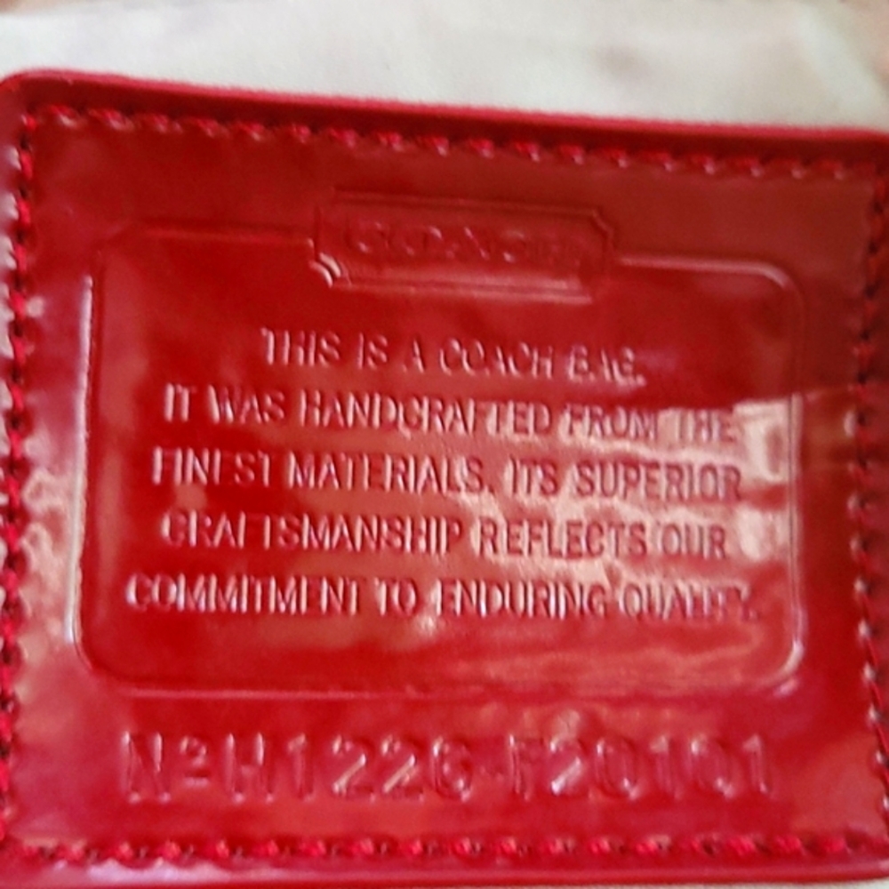 Coach Beige and Red Tote Bag - Picture 12 of 12